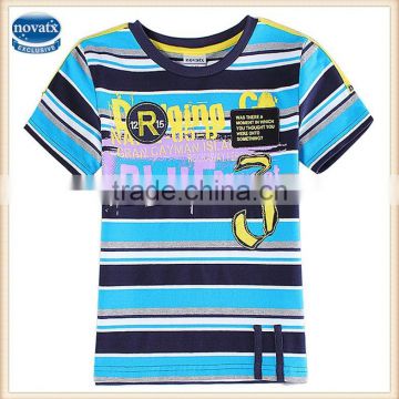 (C5893) 2-6Y new summer kids tshirts apparel fresh stock lots wholesale short sleeves baby stripe tshirts boys tops