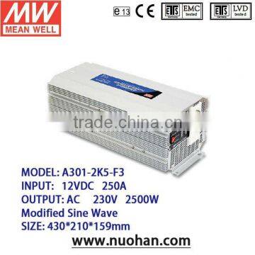 Mean well 2500W Modified Sine Wave DC AC Power Inverter frequency inverter 2500w inverter