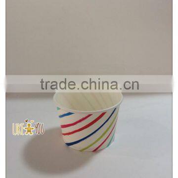 ice cream paper bowls ,Rainbow pattern paper cup