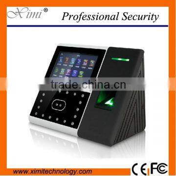 Face and fingerprint attendance system with 4.3 inches TFT touch screen and optional WiFi or GPRS and 2000 mAh battery