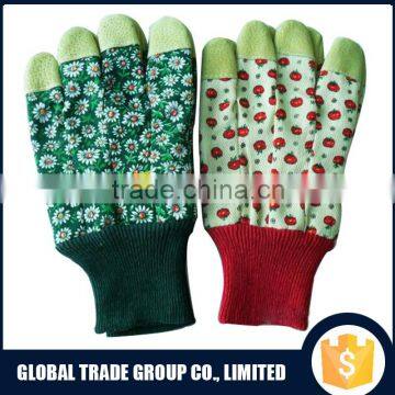 Labor Safety Garden Gloves 9.5" & Pig Split & Printing Cotton & Kintted Wrist & Labor Safety 551574-1