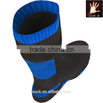 high quality custom Thick Mid Length Waterproof cycling socks