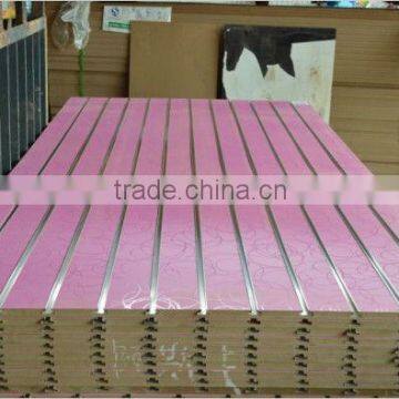 manufacturer of funiture grade pink color slatwall panels