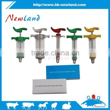 2015 NL205 20ml Animal veterinary plastic steel without dose nut pc and tpx syringe