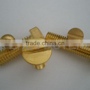 slotted countersunk head brass screw