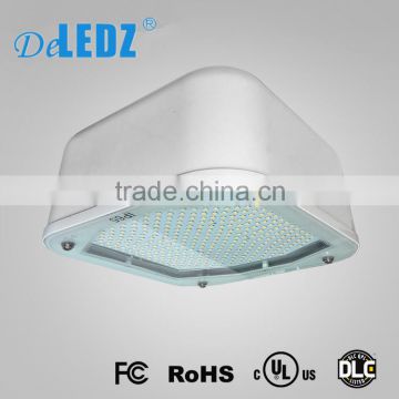 DLC UL listed MW driver GAL130 130 watt LED ceiling light IP65 square surface mounted led gas station anti-explosion light