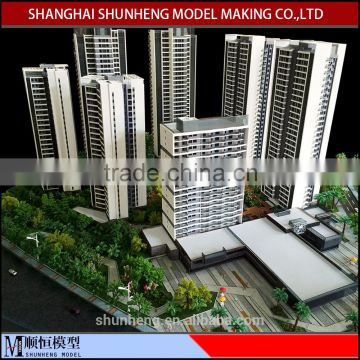Residence community miniature construction building scale model making service