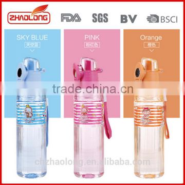2016 New design water bottle plastic 500ml for promotion