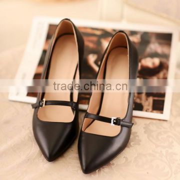 fashion ladies shoes leather shoes women high heel footwear CP6679