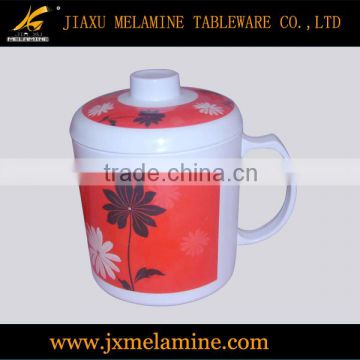10.5*H10cm melamine mug with cover
