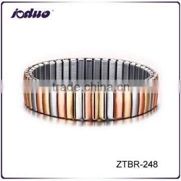 2016 Fashion Three Colors Stainless Steel Stretch Bracelet