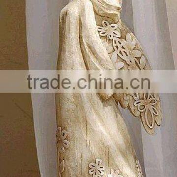 antique sandstone indoor angel statues