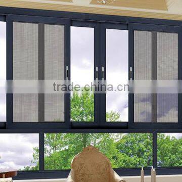 599/569 grey aluminum casement window with horizontal pivoting opening way