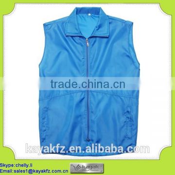 Custom design blue wholesale vest manufacturer