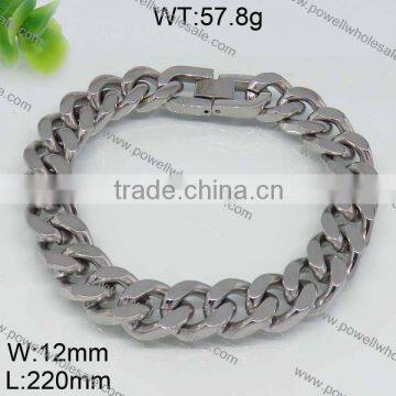 Hot designs wholesale silver 925 bracelet men style