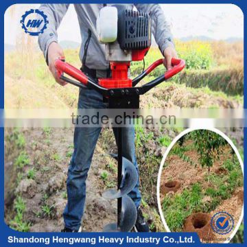 Ground Hole Drilling Hand Operated One Man Type 68CC Auger Earth Auger