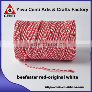 Top sale China beefeater red and original white natural cotton baker twine