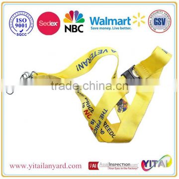 smooth bright color nylon lanyards
