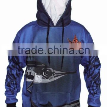 Alibaba China factory made Mens performance Dryfit Sublimation printed Fishing pullover Shirts With Hood wholesale