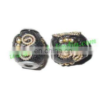 Kashmiri Beads (lakh beads, bollywood beads), size 9x11mm