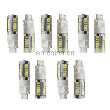 10x Pure White 3157 3156 5630 33-SMD RV Camper Trailer LED Light Bulbs 6000K For Chevrolet Nissan