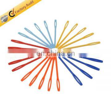colorful hand plastic sewing needles