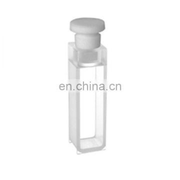 High quality quartz flow cell for spectrophotometer quartz cell Standard cell with stopper