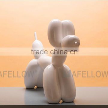 electroplate fiber glass lifelike Mini pet ballon dog mannequin