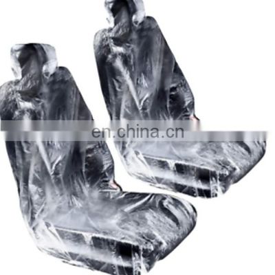Wholesale  Clear Plastic Disposable Car Steering Wheel Seat Cover
