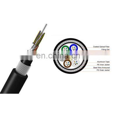 Submarine Single mode Direct Buried GYTA33 24 48 72 core Fiber Optical Cable