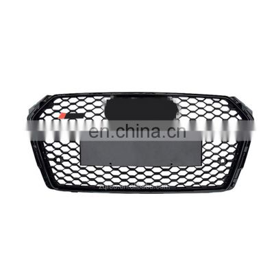 RS4 LOOKING FRONT GRILLE RS4 BUMPER GRILLE CENTER GRILLE FIT FOR A4 2017 2018 2019 factory supplier