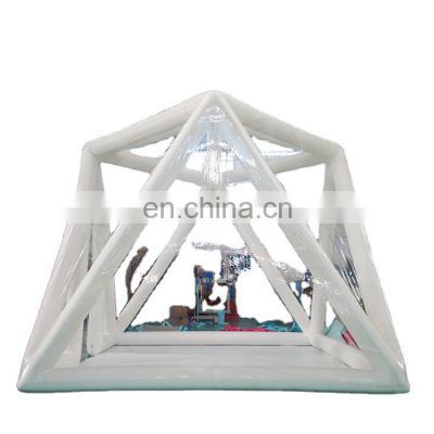 Outdoor Transparent Inflatable Camping Tent Polygon Star Bubble Tent