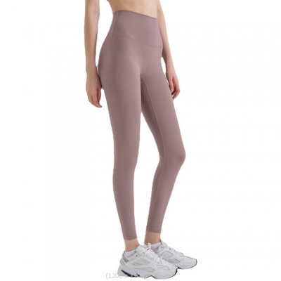 YYBD-0022,Spring summer grinding naked yoga pants without embarrassing line high waist buttock stretch fitness pants