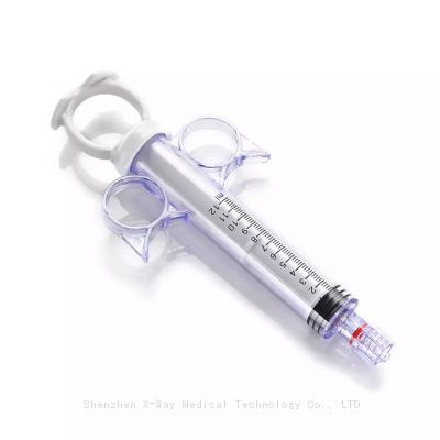 10ml 12ml 20ml male Luer lock tip connector three 3-ring syringe dose control syringes, 10cc 12cc 20cc luer connection injection syringe by hand manual ejector