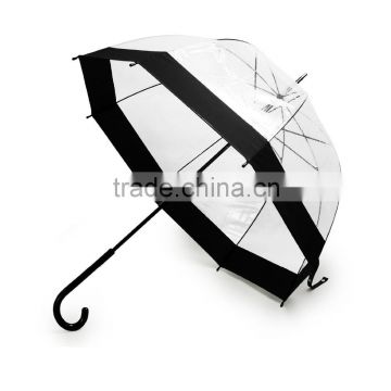 Clear Umbrella with Black border