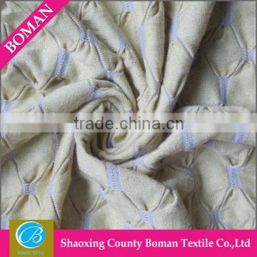 Cheap fabric supplier 2015 new Fashion Garment elastic polyester knitted jacquard fabric
