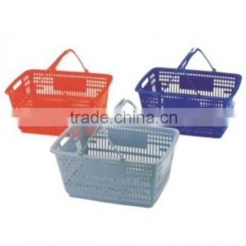Grass Shopping Baskets Trolley Supermarket Plastic Shopping Basket