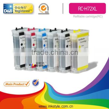 factory wholesale for large format inkjet cartridge for hp 72 T610 T620 T770 T1100