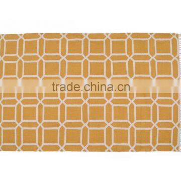 Geometric Fretwork Pattern Rug