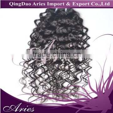 100% Unprocessed 50G 1 Bundle Virgin Indian deep wave curly Hair Extension Weft