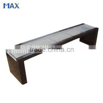 outdoor garden steel bench