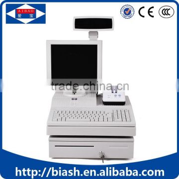 windows 12 inch POS machine with thermal printer for sales