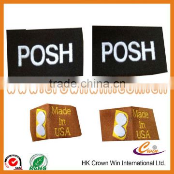 Color printing fabric label accept customized
