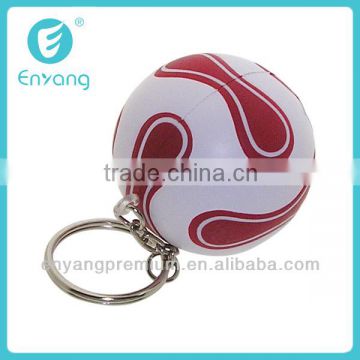 New Popular Cheap OEM Customized Football Metal Ring Keychain with High Quality
