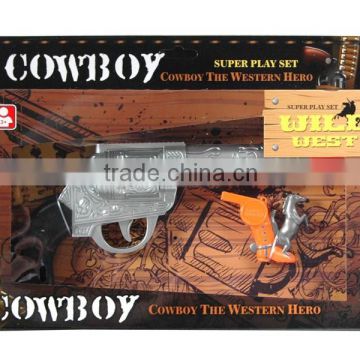 Hot sale Plastic toy cowboy guns with Bo sound and whistle