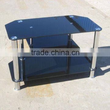 modern simple black glass tv stand, tv table,