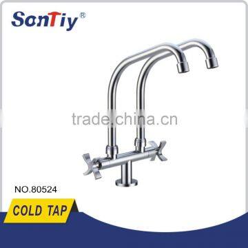 Modern stainless steel cheap single cold kitchen faucet tap