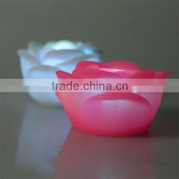 New Artificial flower LED Rose Flower vase light for wedding party decoration
