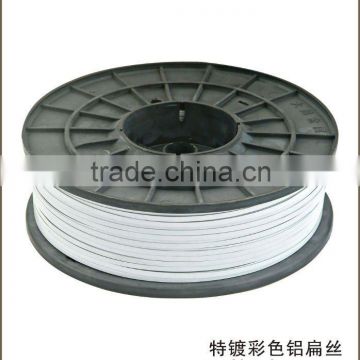 Aluminum Round Wire White Colored garment accessries zipper parts