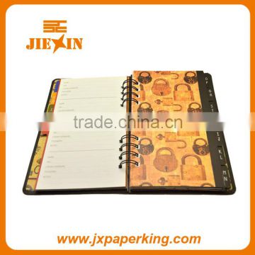 Paper Cover Material and Diary Type hardcover notebook